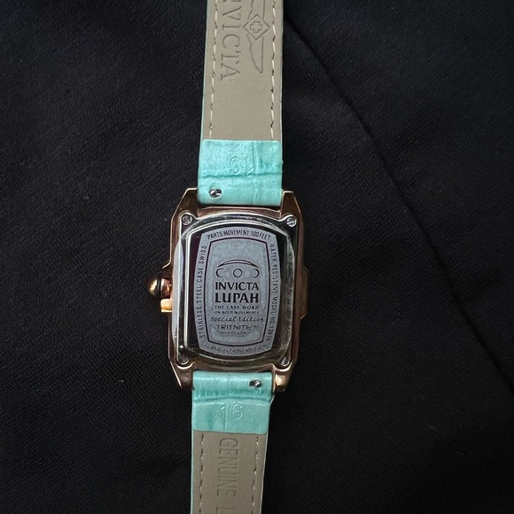 INVICTA Lupah Special Edition TRITNITE Night Glow Teal Croc Band - Picture 4 of 8